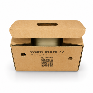 kraft food packaging box with handle